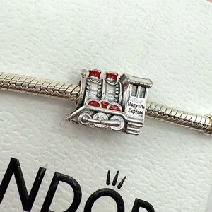 Pandora Warner Bros Silver Harry Potter Hogwarts Express Train Bracelet Charm